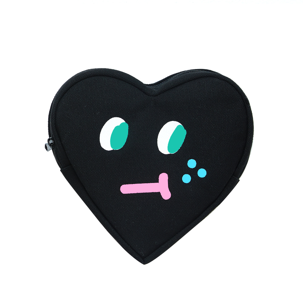 slowcoaster black heart pouch (EVENT 50% OFF)