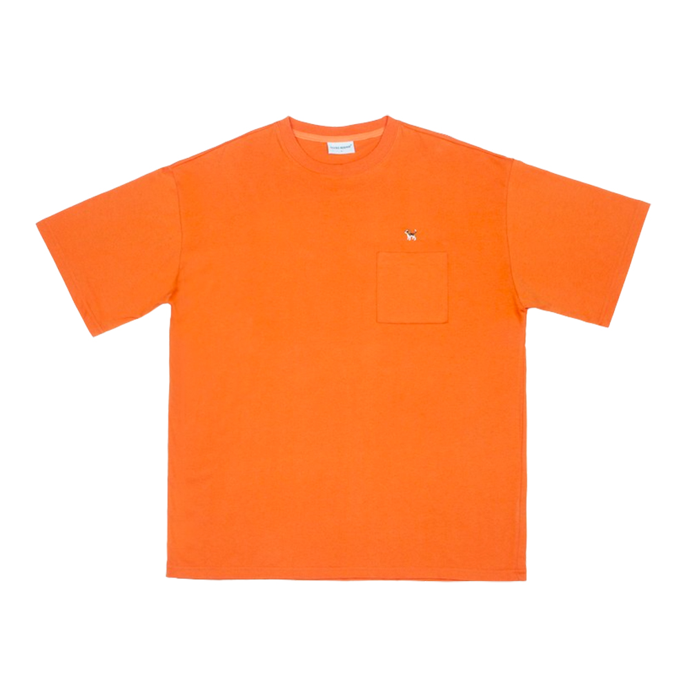 pocket t shirt beagle orange